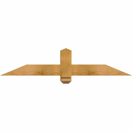 Ekena Millwork Eugene Rough Sawn Timber Gable Bracket, Western Red Cedar, 48"W x 10"H x 4"D x 4"F, 5/12 Pitch GBW048X10X0404EUG00RWR